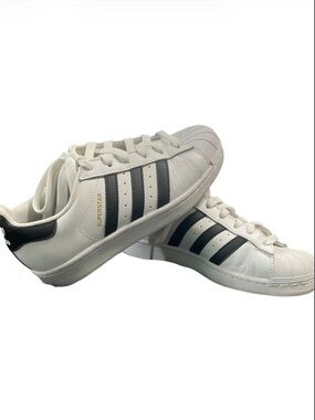 adidas Superstar 2015 White Sneakers with Black Stripes